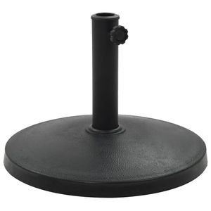 VidaXL Parasolvoet rond 10 kg polyresin zwart