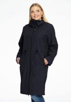 Yoek Regenjas met taillekoord | Blauw | Maat 56
