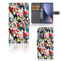 Xiaomi 12 | 12X Telefoonhoesje met Pasjes Birds - thumbnail