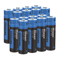 Hixon 16-Pack Lithium Oplaadbare AA Batterijen (1.5V Constant Voltage, 3500 mWh) - thumbnail