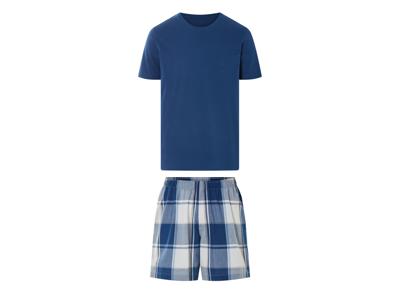 LIVERGY Heren pyjama (Blauw, XL)