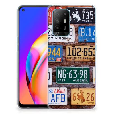 OPPO A94 5G | Reno5 Z | Siliconen hoesje | met foto Kentekenplaten