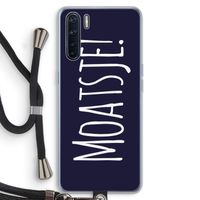 Moatsje!: Oppo A91 Transparant Hoesje met koord