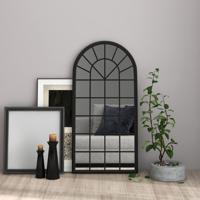VidaXL Spiegel 90x45 cm ijzer zwart