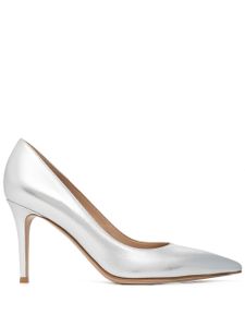 Gianvito Rossi escarpins en cuir métallisé 85 mm - Argent