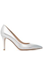 Gianvito Rossi escarpins en cuir métallisé 85 mm - Argent