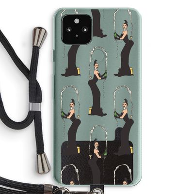 Pop Some Kim: Pixel 5a 5G Transparant Hoesje met koord