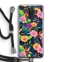 Tropisch 2: Samsung Galaxy J8 (2018) Transparant Hoesje met koord
