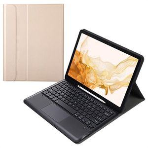 Samsung Galaxy Tab S8+ Bluetooth Toetsenbord Hoes - Goud