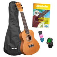 Cascha CUC100S concert ukelele set bruin - thumbnail