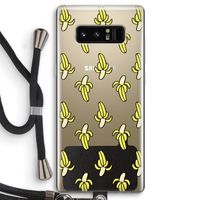 Bananas: Samsung Galaxy Note 8 Transparant Hoesje met koord