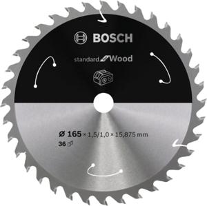 Bosch Accessories Bosch 2608837682 Hardmetaal-cirkelzaagblad 165 x 15.875 mm Aantal tanden: 36 1 stuk(s)