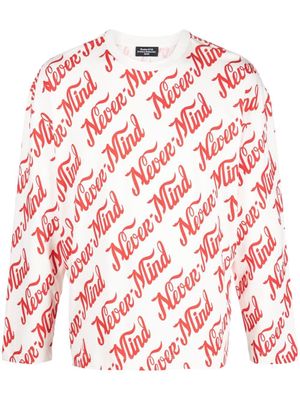 Études Studio sweat Nevermind à manches longues - Blanc