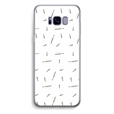 Hipster stripes: Samsung Galaxy S8 Plus Transparant Hoesje