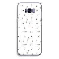 Hipster stripes: Samsung Galaxy S8 Plus Transparant Hoesje