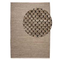 Nordic Weavers Wollen vloerkleed - Odda grijs|taupe - 140x200 cm