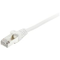 Equip 605510 RJ45 Netwerkkabel, patchkabel CAT 6 S/FTP 1.00 m Wit Vergulde steekcontacten 1 stuk(s) - thumbnail