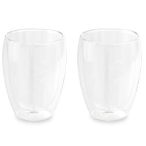 Dubbelwandige thee/koffieglazen - 8x - 350 ml - transparant - glas