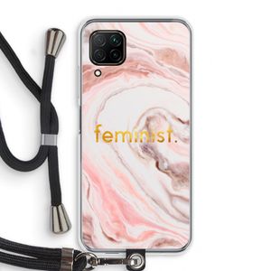 Feminist: Huawei P40 Lite Transparant Hoesje met koord