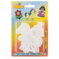 Hama strijkkralenbordjes - pony, bloem, prinses