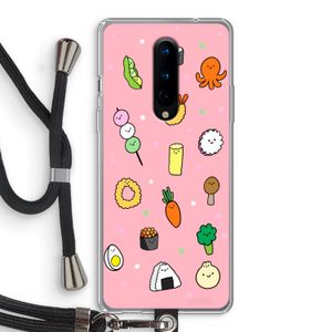 Happy bento friends: OnePlus 8 Transparant Hoesje met koord