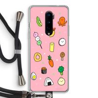 Happy bento friends: OnePlus 8 Transparant Hoesje met koord