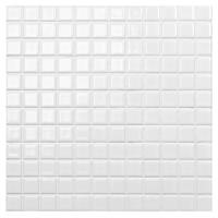 Porcelain Pure White Glossy mozaiek 23x23 mm wit glans