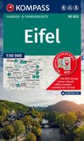 Wandelkaart 833 Eifel | 4 Kartenset | Kompass