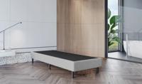 OP=OP Vaste Boxspring Box Zonder Matras 90 x 200 Grijs - Extra verhoogd