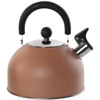 Items Kitchen Theepot Matcha - terracotta bruin - inox - 2500 ml - fluitketel