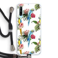 Kleurrijke papegaaien: Huawei P Smart Pro Transparant Hoesje met koord