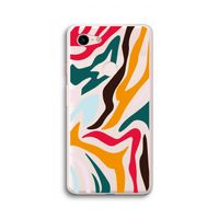 Colored Zebra: Google Pixel 3 XL Transparant Hoesje