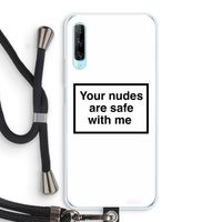 Safe with me: Huawei P Smart Pro Transparant Hoesje met koord