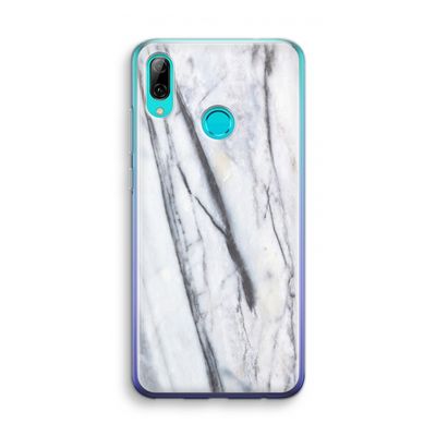 Gestreepte marmer: Huawei P Smart (2019) Transparant Hoesje