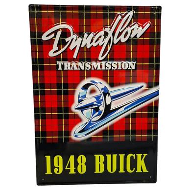 Buick 1948 Dynaflow Stalen Bord Met Relief - 50 x 35cm