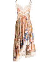 ZIMMERMANN robe-nuisette August à coupe asymétrique - Multicolore