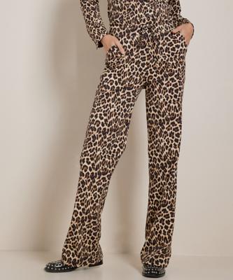 wide fit broek met print