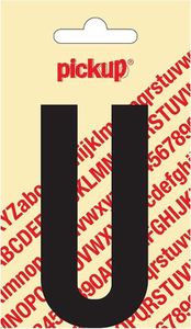 Plakletter Nobel Sticker zwarte letter u - Pickup