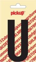 Plakletter Nobel Sticker zwarte letter u - Pickup