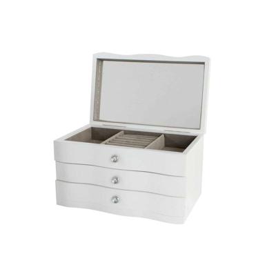 Doos-Juwelenkistje DKD Home Decor 27 x 18 x 16 cm Wit Hout MDF