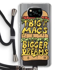 Big Macs Bigger Dreams: Xiaomi Poco X3 Pro Transparant Hoesje met koord