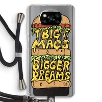 Big Macs Bigger Dreams: Xiaomi Poco X3 Pro Transparant Hoesje met koord