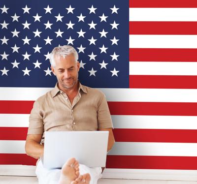 Sticker vlag Amerika