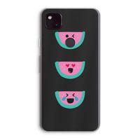Smiley watermeloen: Google Pixel 4a 5G Transparant Hoesje