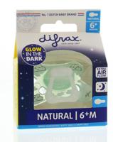 Difrax Fopspeen natural 6+ maanden nacht
