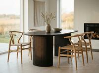 Ovale eettafel LARUSSO 220 cm donkerbruin