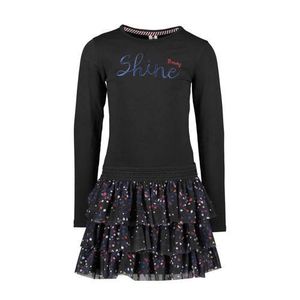 B.Nosy jurk met all over print zwart