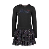 B.Nosy jurk met all over print zwart - thumbnail