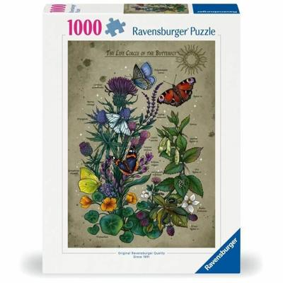 Puzzel Ravensburger The Life Circle of the Butterfly 1000 Onderdelen