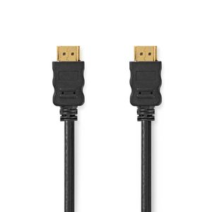 Nedis CVGL34000BK150 High Speed ??hdmi™-kabel Met Ethernet Hdmi™ Connector Hdmi™ Connector 4k@30hz Arc 10.2 Gbps 15.0 M Rond Pvc Zwart Label